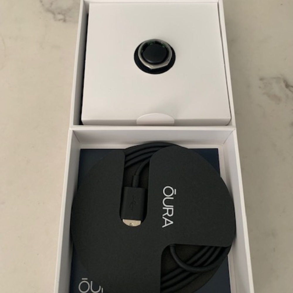 Silver Oura Gen 2 Ring Size 8